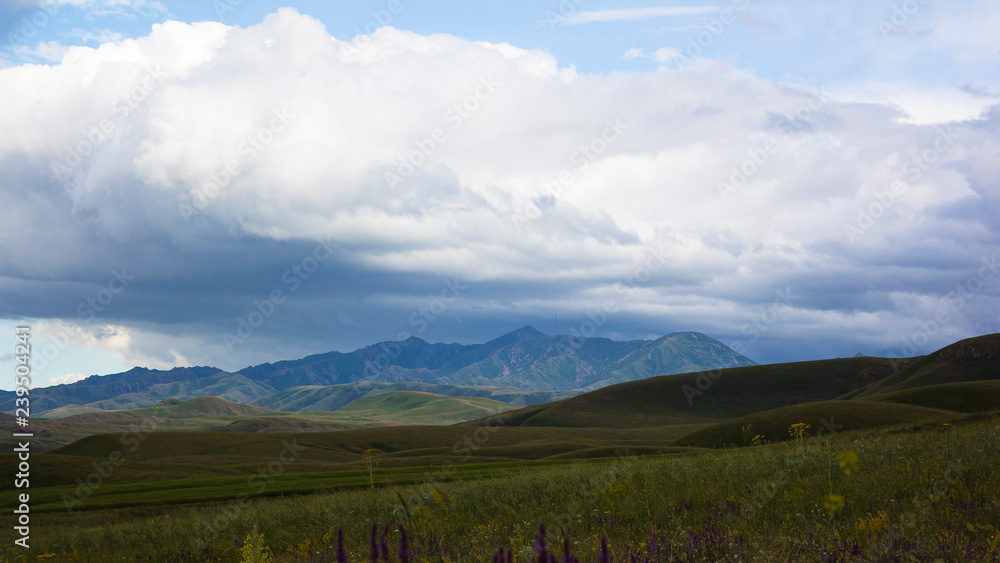 Mountains of TRANS-ili Alatau in Kazakhstan