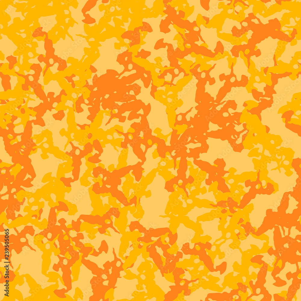 UFO urban camouflage of various shades of orange and yellow colors UFO urban camouflage of various shades of orange and yellow colors