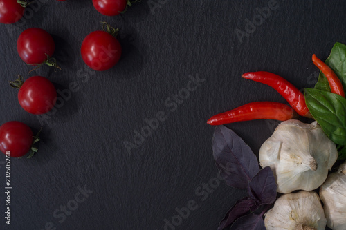 tomato, garlic and peppers ...