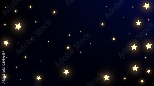 Constellation Map. Shining Cosmic Sky with Many Stars.     Astronomical Print. Blue Galaxy Pattern. Vector Sky Cosmos Background.