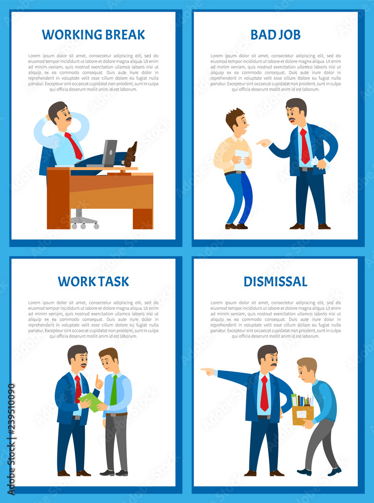 Working Break in Office, Businessman Relaxing Working Break in Office, Businessman Relaxing