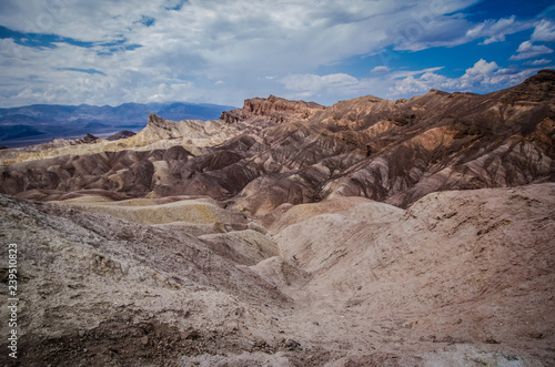 Zabriskie Point overlook in Death Valley National Park in California