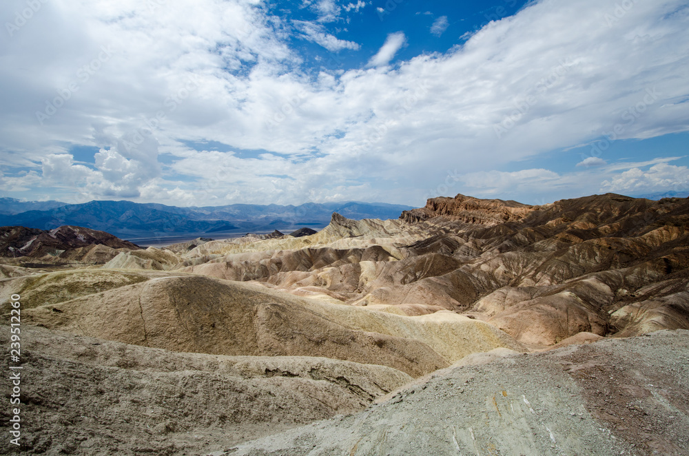 Zabriskie Point overlook in Death Valley National Park in California