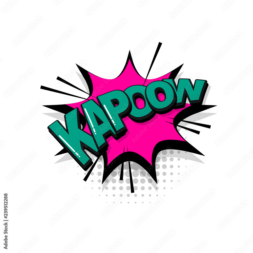 Comic text collection sound effects pop art style Comic text collection sound effects pop art style