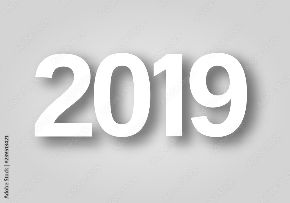 2019 cut out of paper icon. icon. New year concept symbol design. Stock - Vector illustration can be used for web. 2019 cut out of paper icon. icon. New year concept symbol design. Stock - Vector illustration can be used for web.