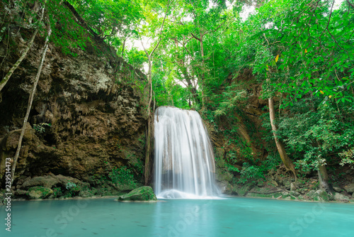 Erawan Waterfall in Kanchanaburi  Thailand