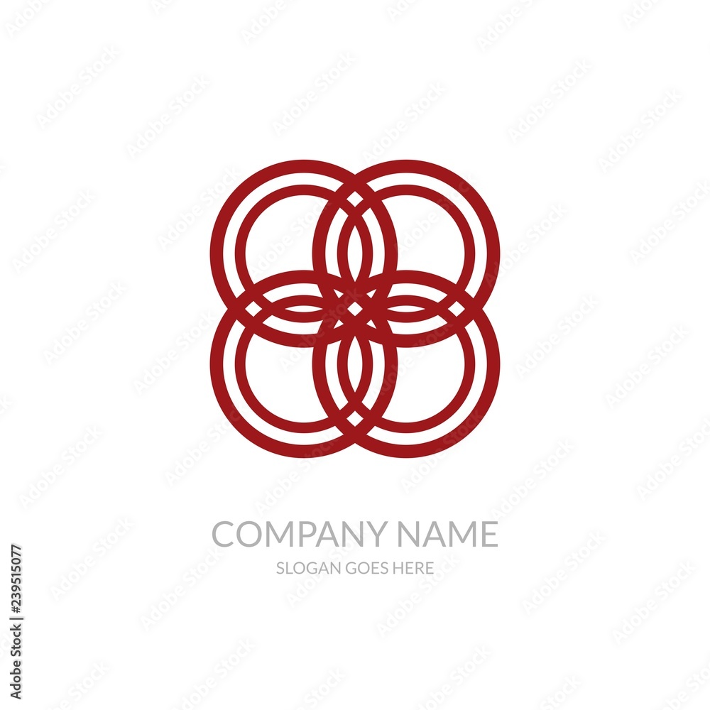 Geometric Circular Ornament Motif Pattern Business Company Stock Vector Logo Design Template Geometric Circular Ornament Motif Pattern Business Company Stock Vector Logo Design Template