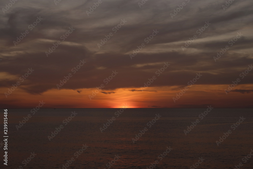 Sunset Slideshow Phuket Thai, brown tone Tropical zone Sunset Slideshow Phuket Thai, brown tone Tropical zone