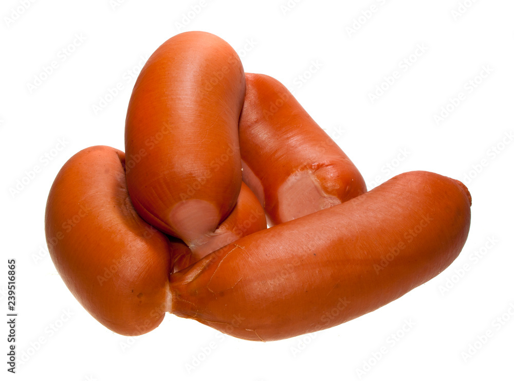 sausage isolated on white background sausage isolated on white background