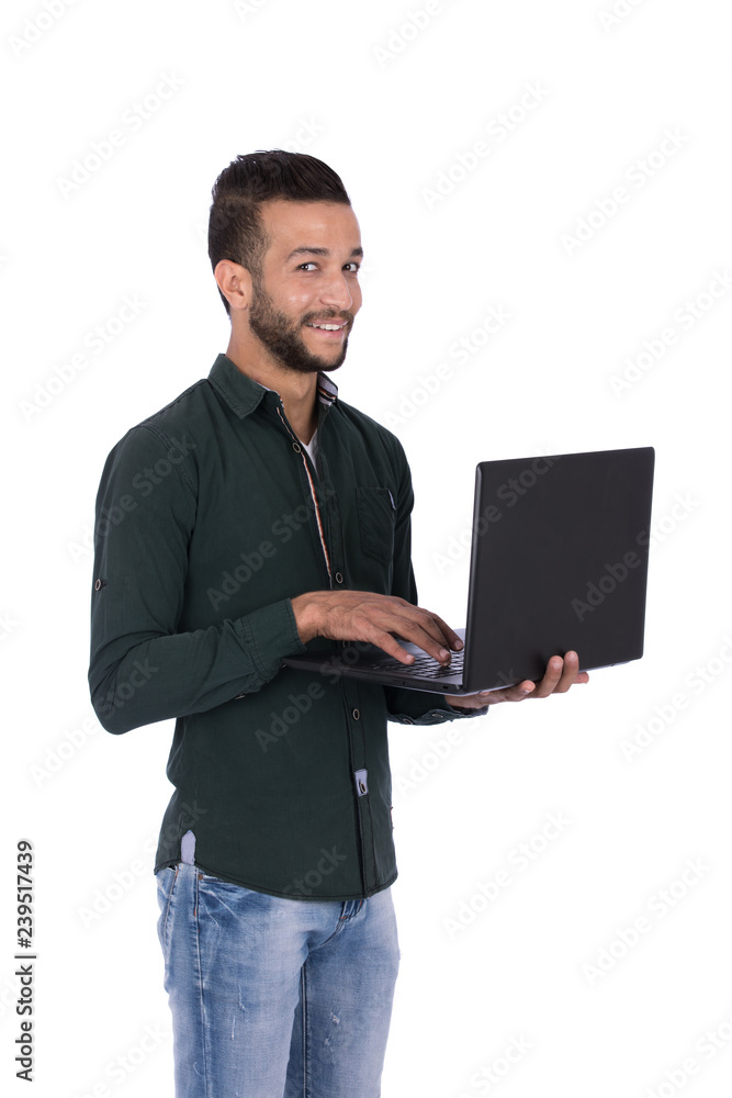 typing on the laptop typing on the laptop