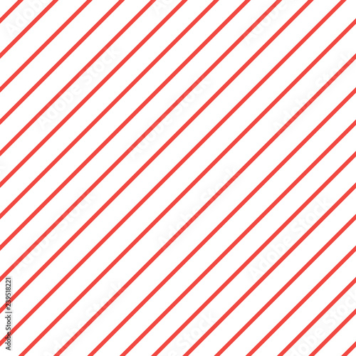 Red white diagonal stripe pattern background. iagonal lines pattern. Repeat straight stripes texture background. Seamless pattern lines.