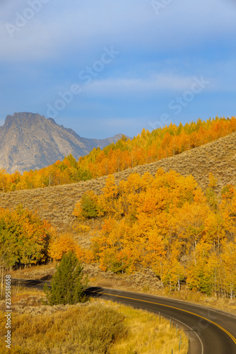 Scenic Teton Autumn Landscape