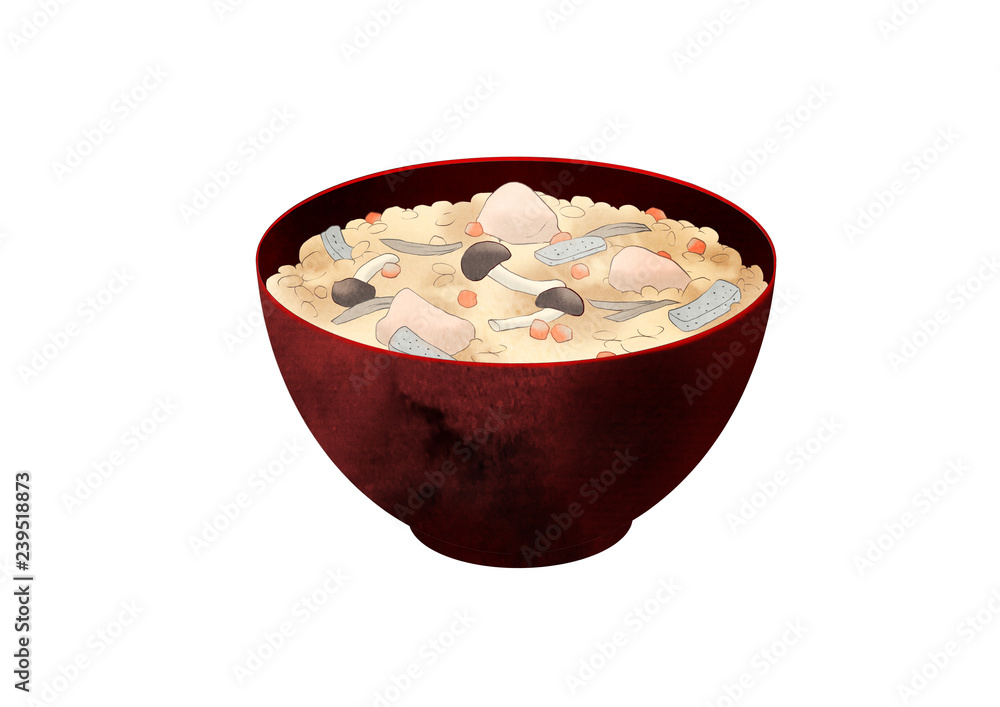 炊き込みご飯 Stock イラスト Adobe Stock