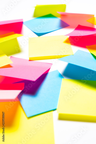Free Download Many colorful sticky notes on white background - GFXLoad