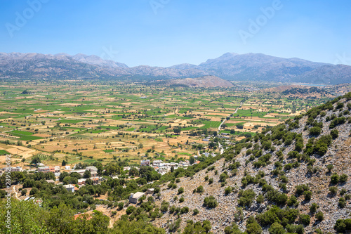 Lasithi plateau on the island of Crete in Greece.