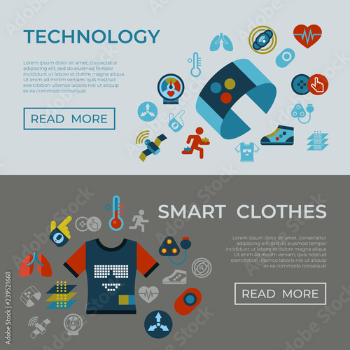 Digital vector smart clothes fashion gadget