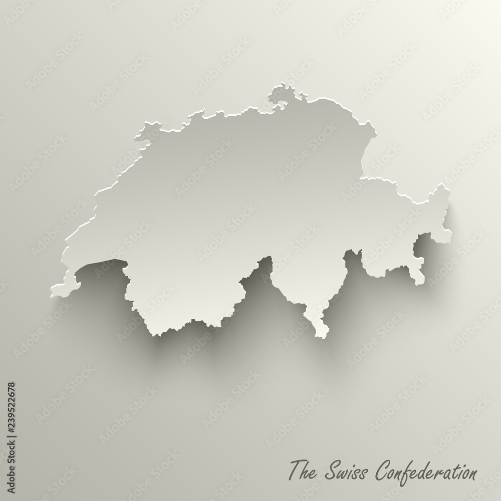 Abstract design map the Swiss Confederation template