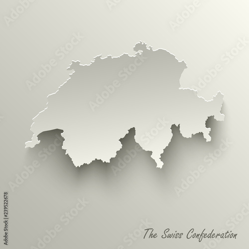Abstract design map the Swiss Confederation template