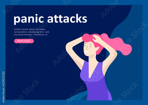 Set of Landing page templates for psyhology mental problems, depression panic attacks, paranoia anger control, relationship family conflict, stress and misunderstanding, group psychotherapy