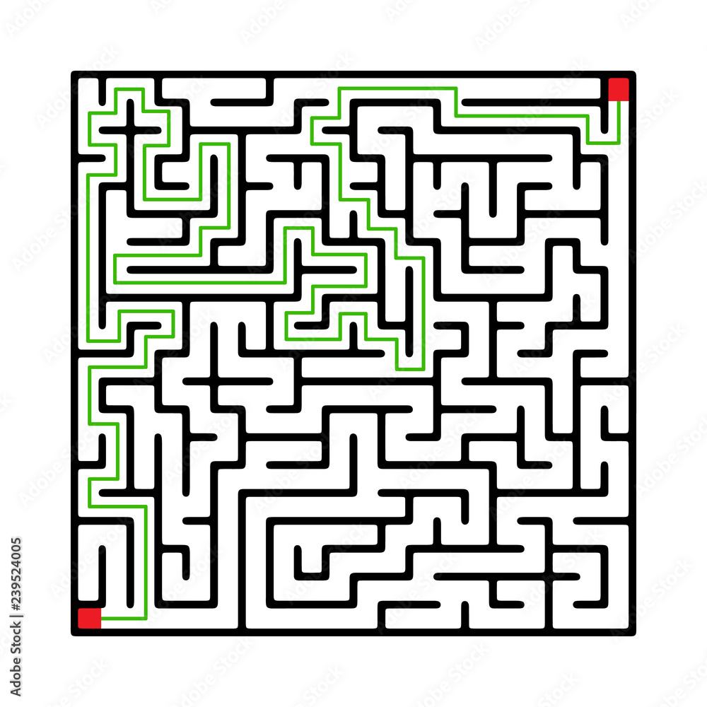 Labyrinth shape design element Labyrinth shape design element