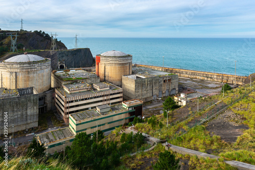 Abandoned nuclear power plant in Lemoniz, Vizcaya, Spain