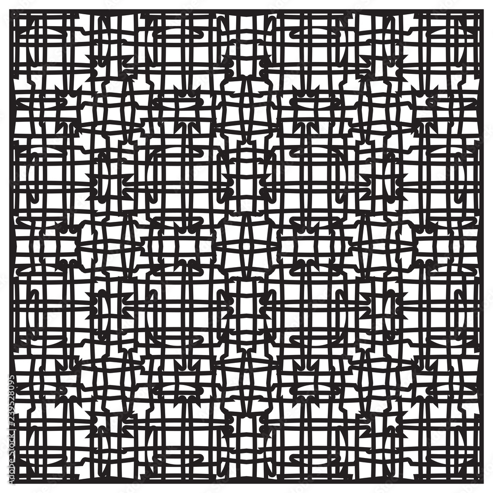 Seamless geometric pattern with monochrome. Artistic black background with hipster elements. - Vector Seamless geometric pattern with monochrome. Artistic black background with hipster elements. - Vector