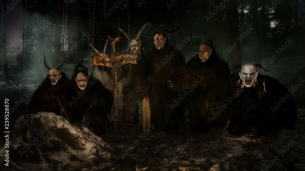 Creatures of the night, devils, demons and satans Creatures of the night, devils, demons and satans