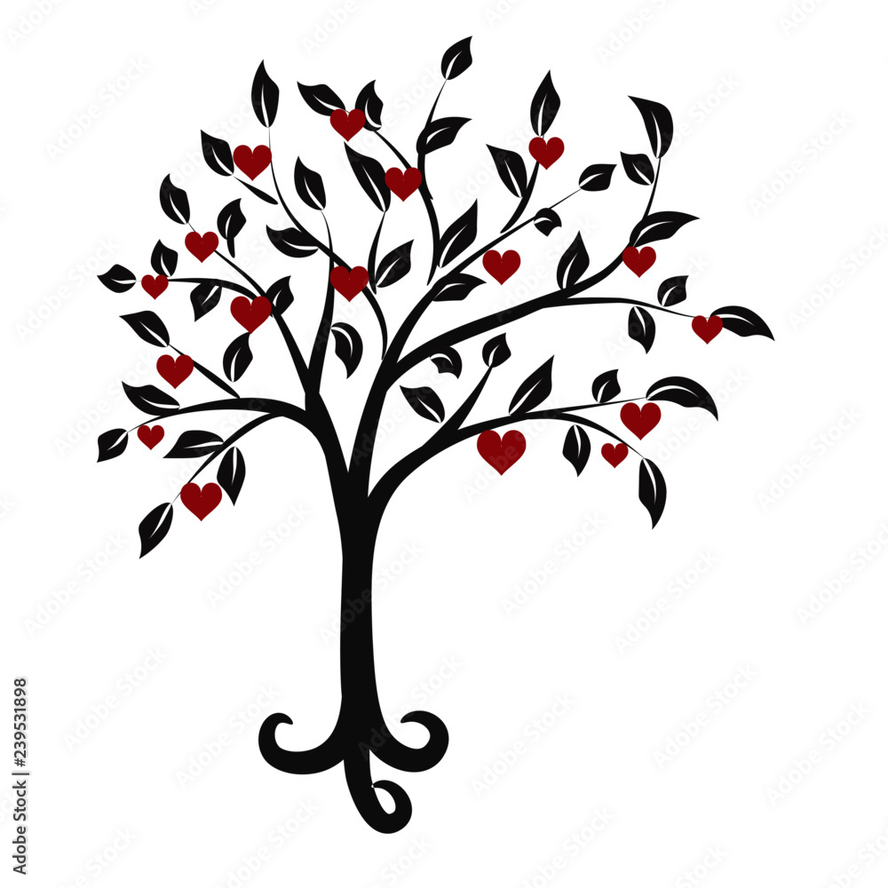 Tree of hearts emblem