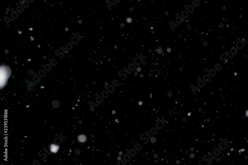 snowflakes on black background