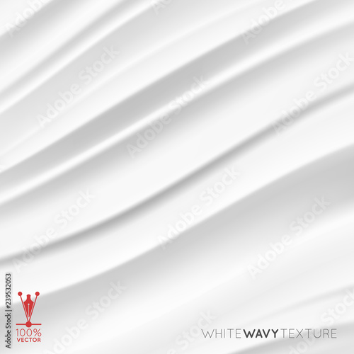 Obraz na płótnie White creamy texture. Wavy background. w salonie