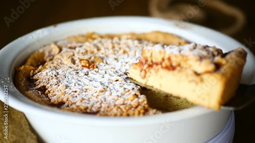 Wallpaper Mural sweet cake with jam in ceramic form Torontodigital.ca