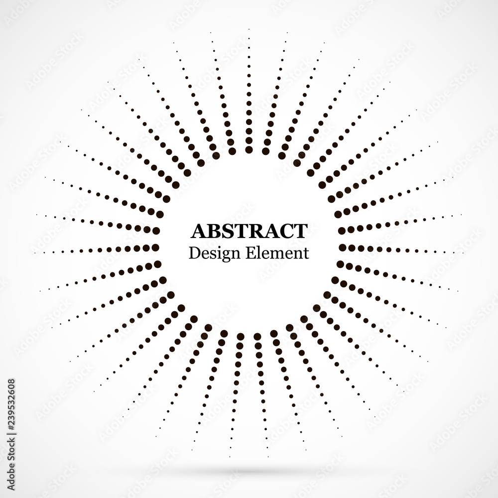 Halftone dotted background circularly distributed. Halftone effect vector pattern. Circle dots isolated on the white background.Border logo icon. Draft emblem for your design. Halftone dotted background circularly distributed. Halftone effect vector pattern. Circle dots isolated on the white background.Border logo icon. Draft emblem for your design.