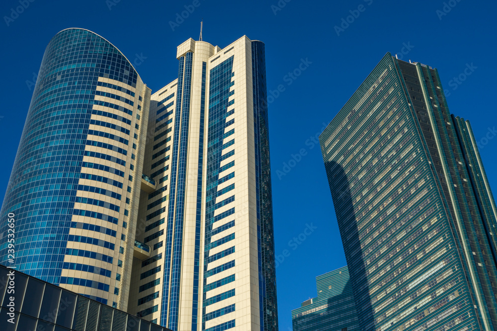 View of city skyline Astana, Kazakhstan 