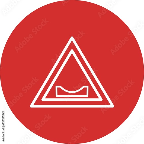 Vector Road dips Icon