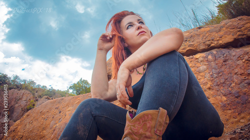 Alix on the Cliff