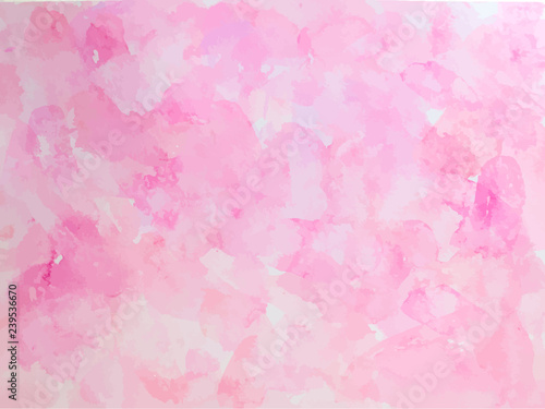 Colorful abstract vector background. Soft pink watercolor stain