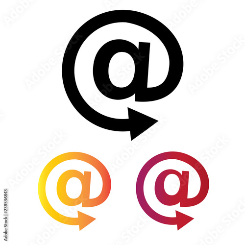 Symbols- AT Symbol with an Arrow