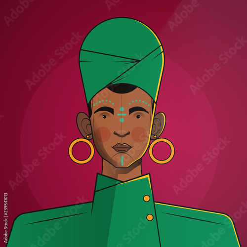 Принти на полотні Illustration of empress