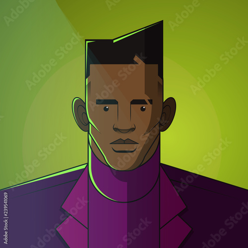 Illustration of fashionable man