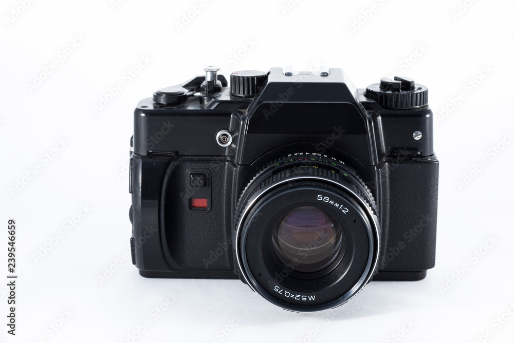 Fotoapparat, schwarze Kamera, SLR