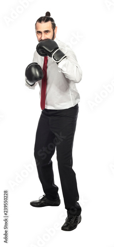 man ready to fight