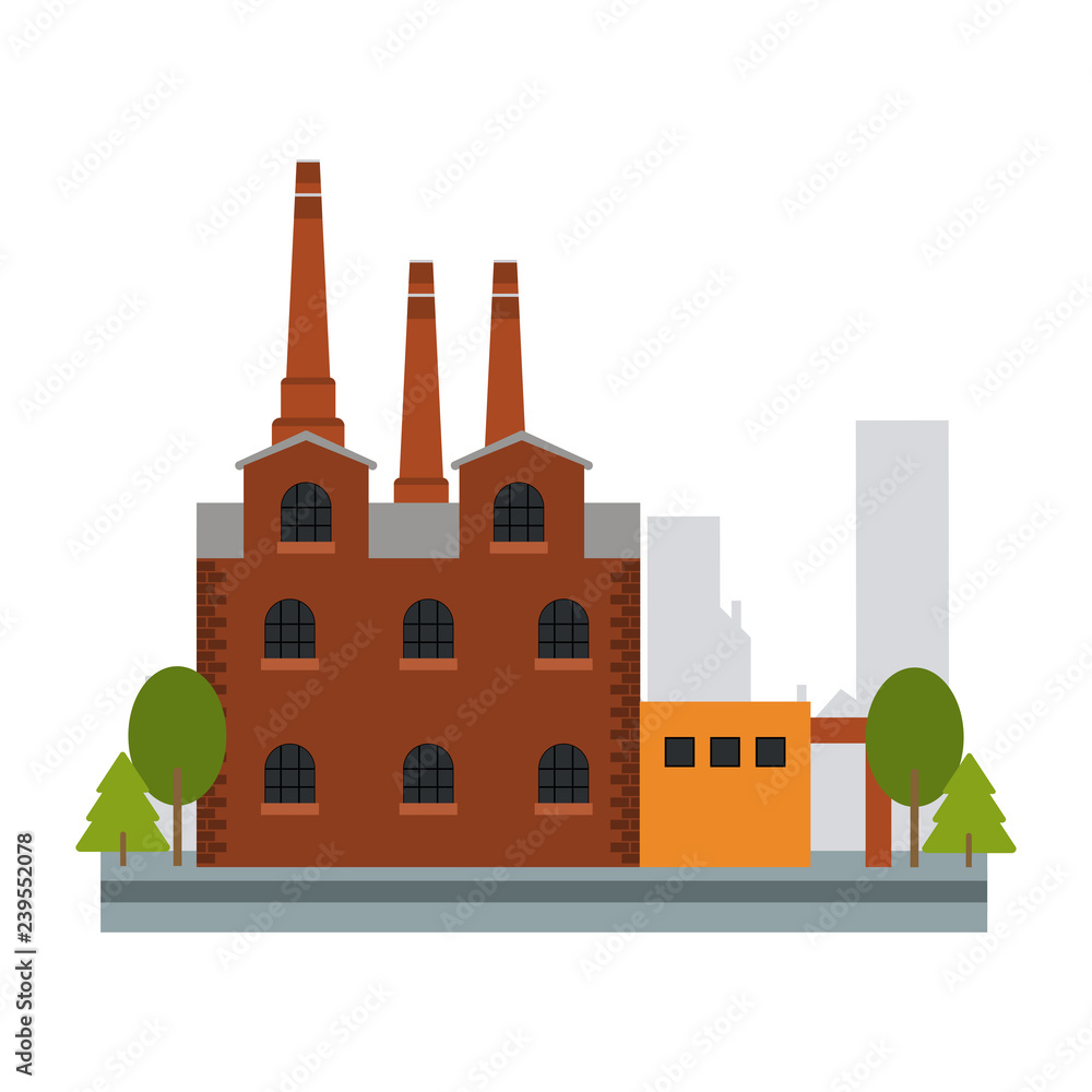 Obraz premium Factoy industry building