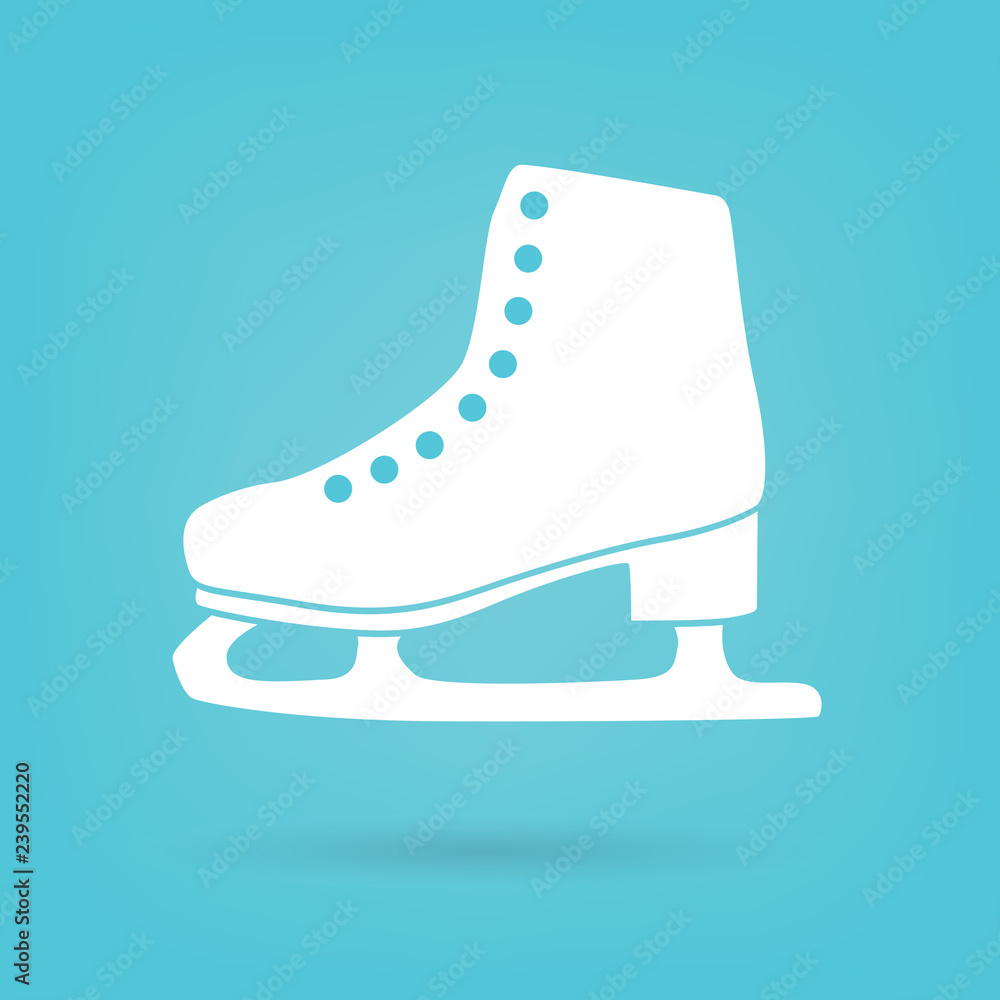 ice figure skate icon- vector illustration ice figure skate icon- vector illustration