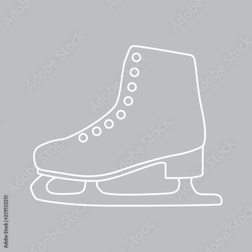 ice figure skate icon- vector illustration