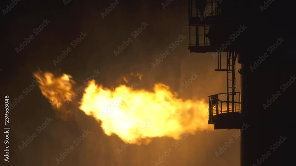 Well testing operation (flaring) of an oil and gas drilling rig ...