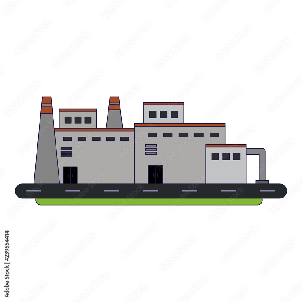 Obraz premium Factory on the street