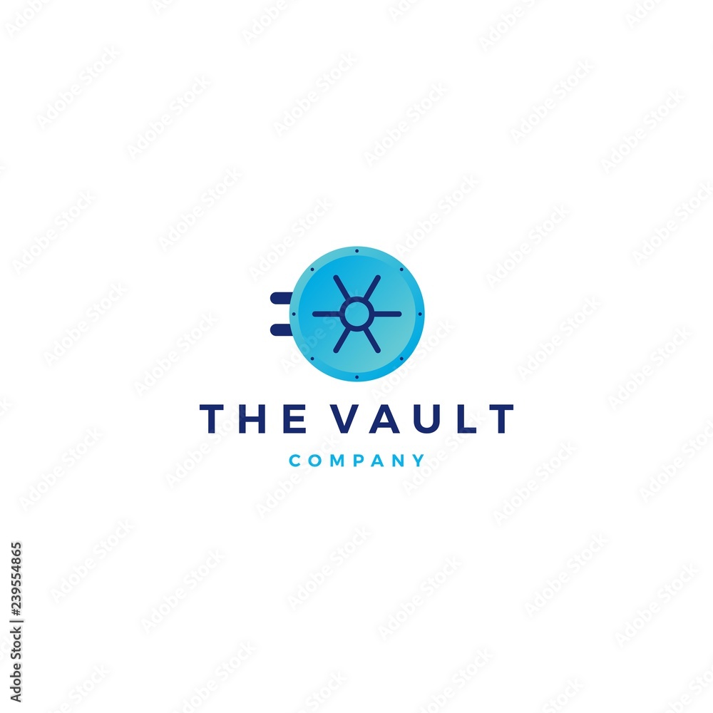 vault logo door vector icon illustration vault logo door vector icon illustration