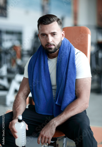 portrait of an attractive man in the gym © ASDF