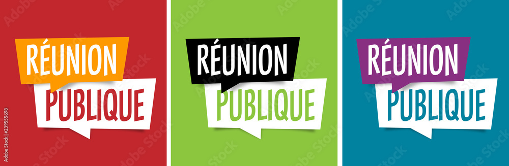 Réunion publique Réunion publique