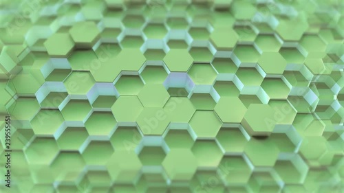 scifi technology hexagon pattern background - seamless 4k loop photo